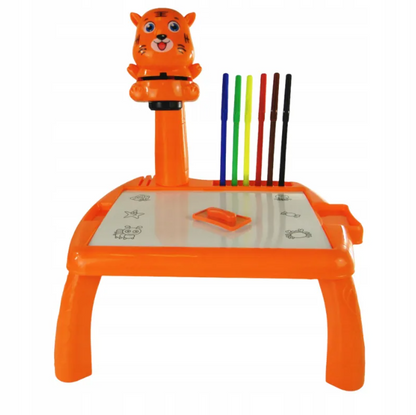 Escritorio de aprendizaje para niños tigre