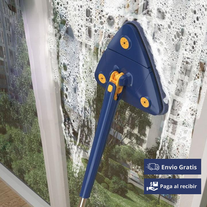 Pack 2+1 - Fregona telescópica +  kit de paños de limpieza