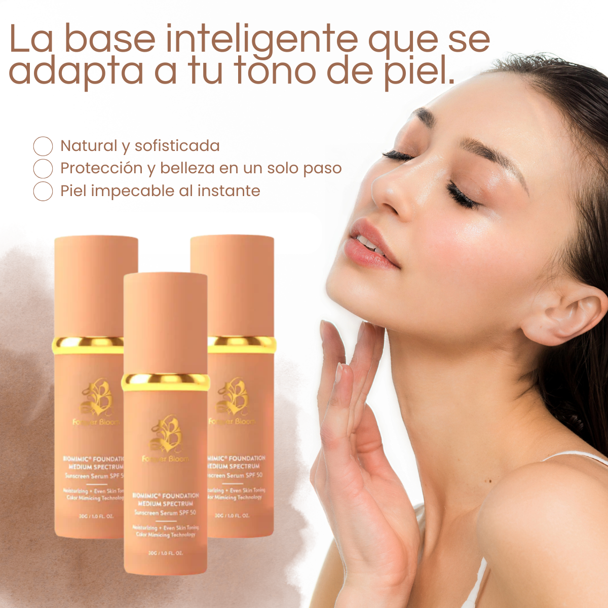 Base Antiedad con Protección SPF 50 – Se Fusiona Perfectamente con tu Piel