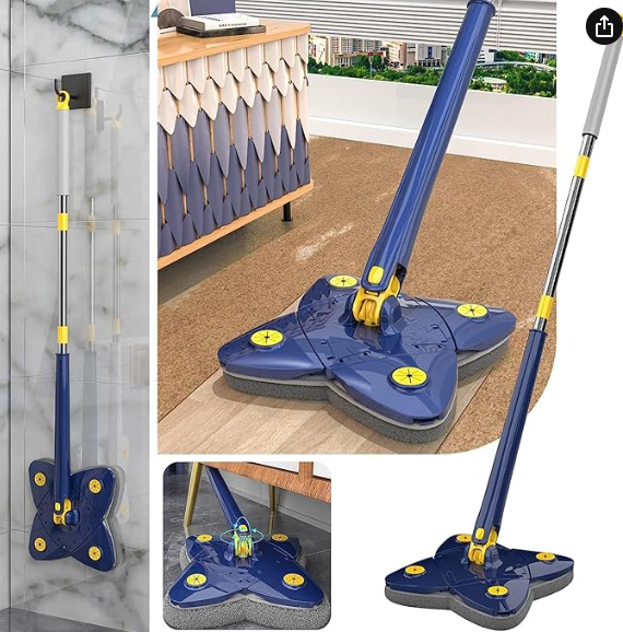 Pack 2+1 - Fregona telescópica +  kit de paños de limpieza