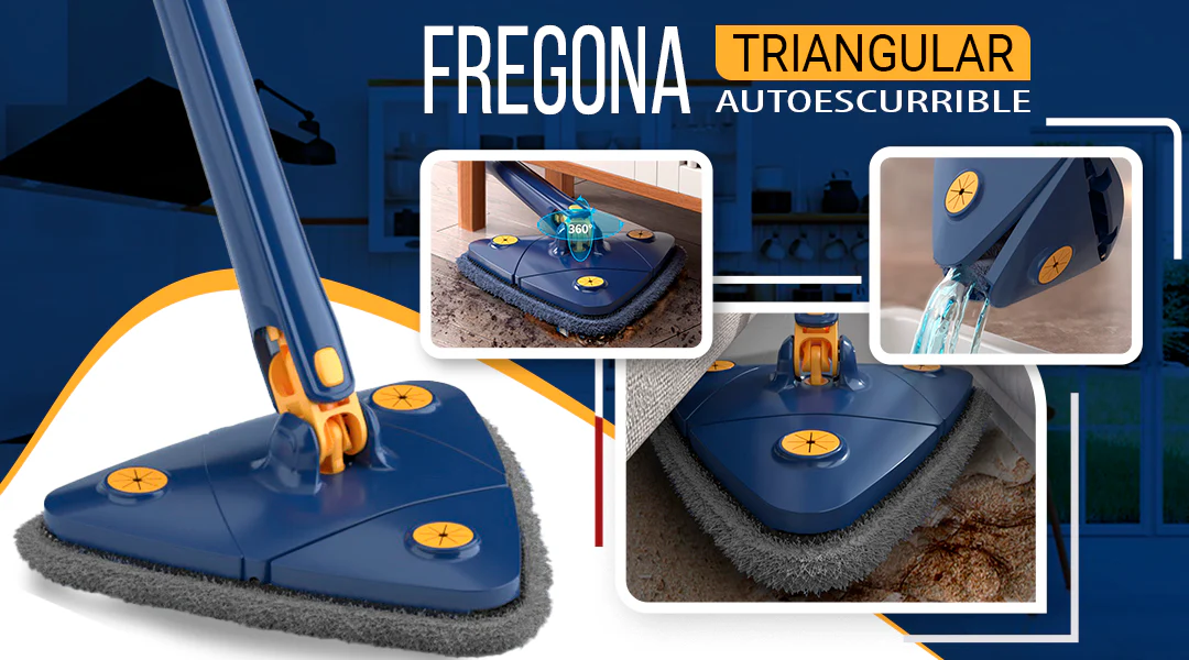 Pack 2+1 - Fregona telescópica +  kit de paños de limpieza